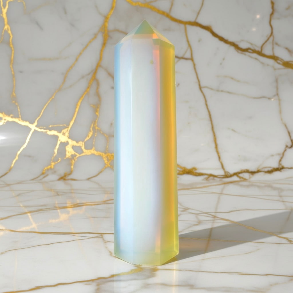 Opalit Obelisk – Schimmernde Faszination JETZT sichern CrystalScents
