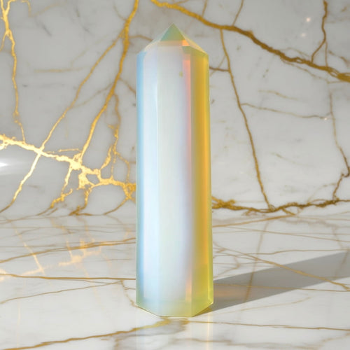 Opalit Obelisk - Schimmernde Faszination CrystalScents