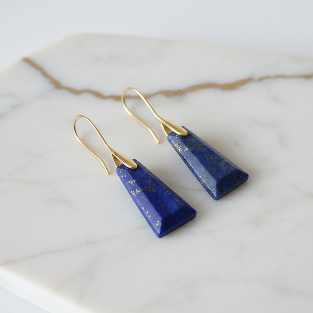 Lapislazuli Ohrringe - Eleganz & Ausstrahlung CrystalScents