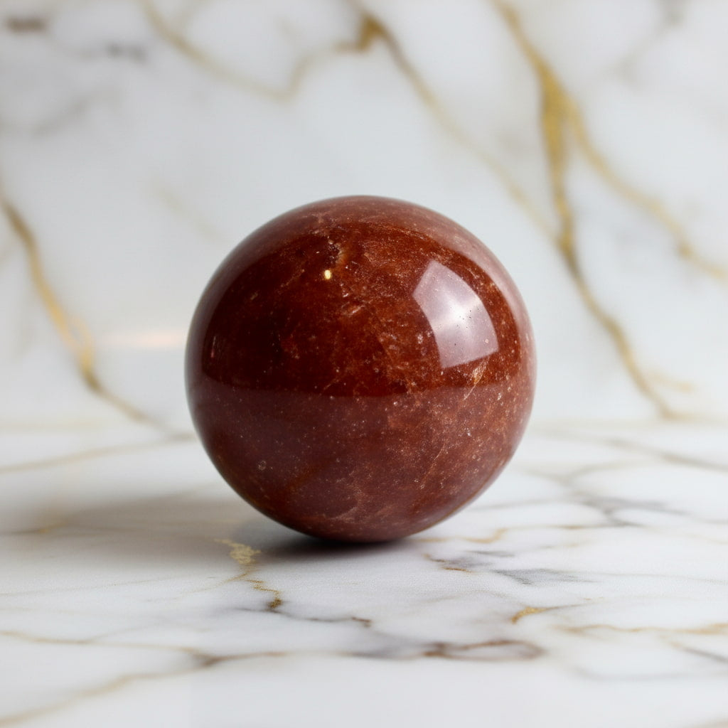 Erdbeerquarz Kugel – Strahlender Begleiter CrystalScents