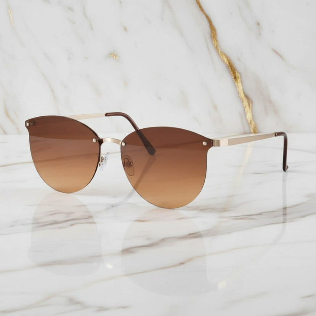 Sonnenbrille – Goldbraun für trendbewusste Looks CrystalScents