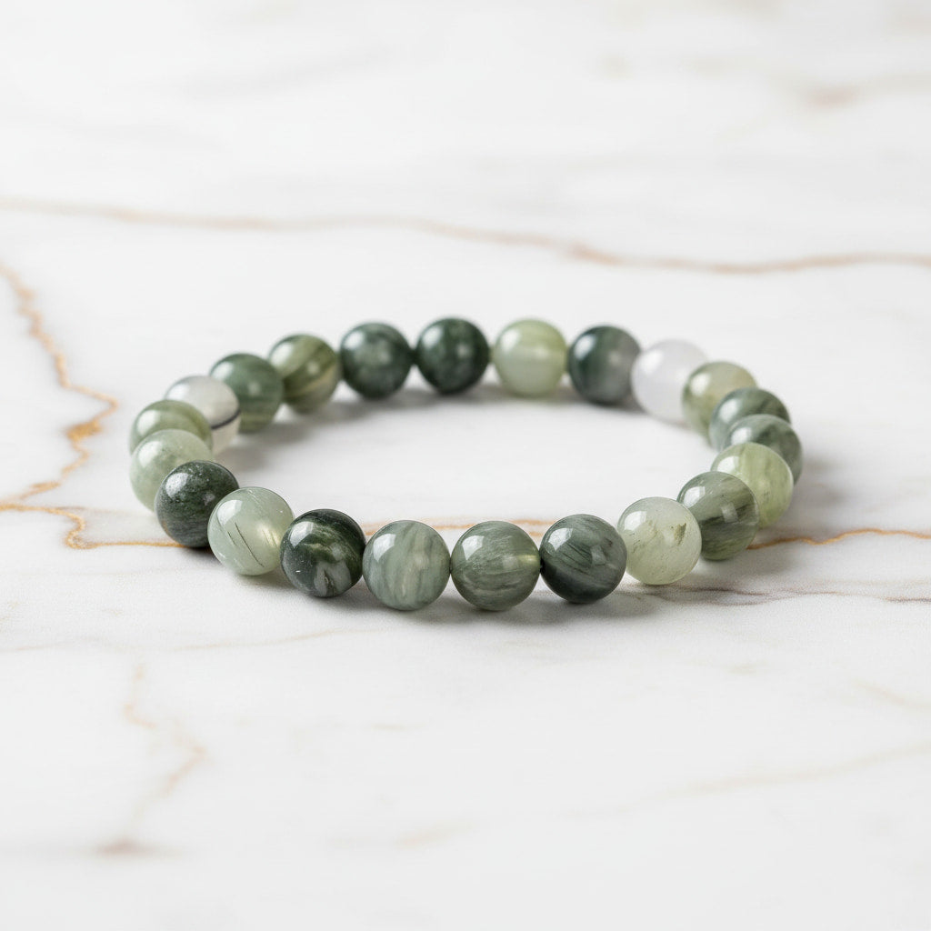 Jaspis Kugelarmband -  Erdung & Kraft