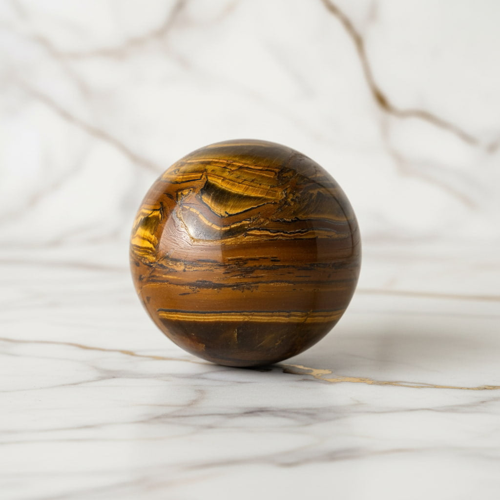 Tigerauge Kugel – Natürliche Kraftquelle JETZT sichern CrystalScents
