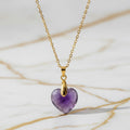 Amethyst Halskette - Violettes Kristallherz CrystalScents