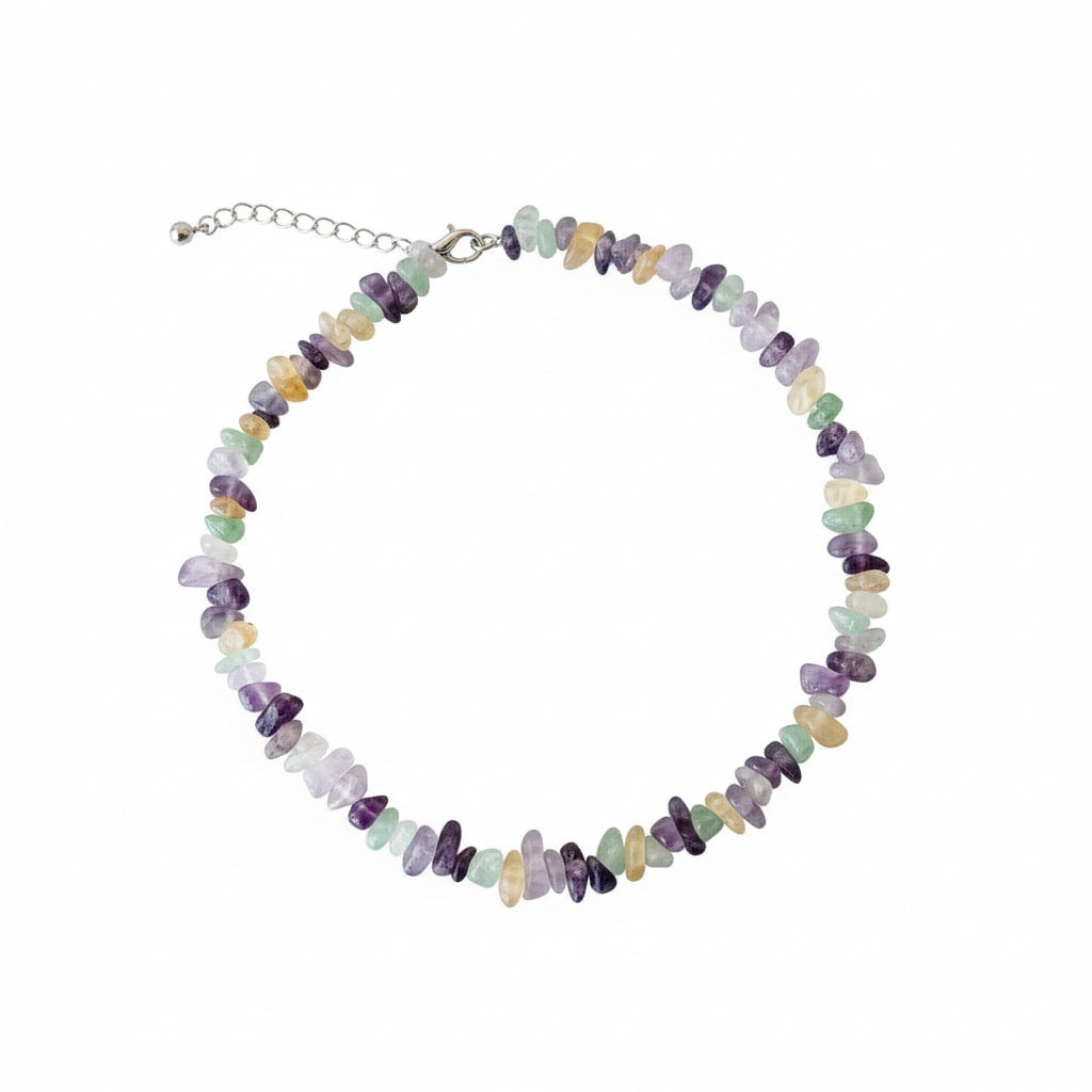 Fluorit Splitterhalskette - Fokus & Inspiration CrystalScents