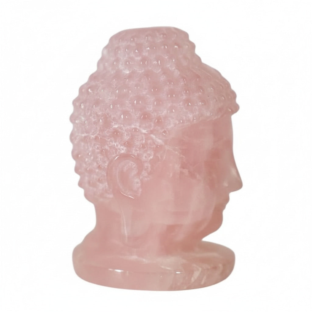 Rosenquarz Buddha-Kopf – Friedvolle Atmosphäre CrystalScents