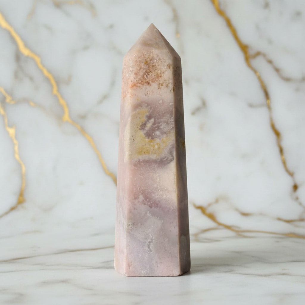 Rosa Amethyst Obelisk – Kristall für Harmonie & Raumenergie CrystalScents