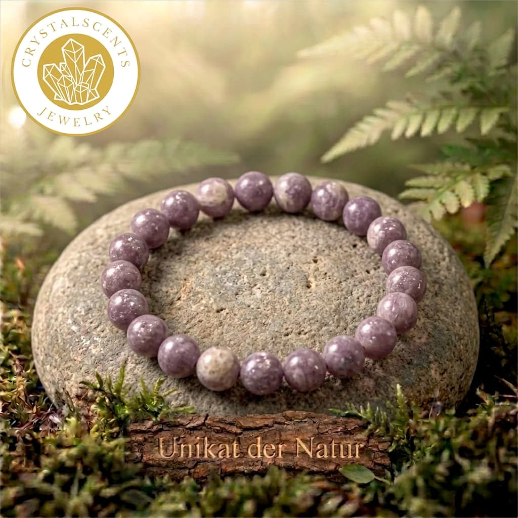 Lepidolith Kugelarmband - Entspannung & emotionale Balance