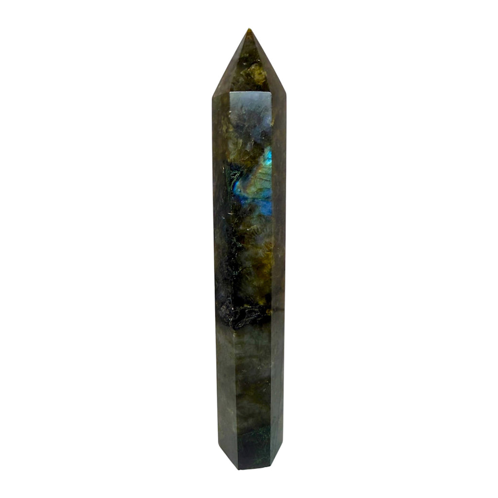 Labradorit Obelisk – Licht & Leidenschaft