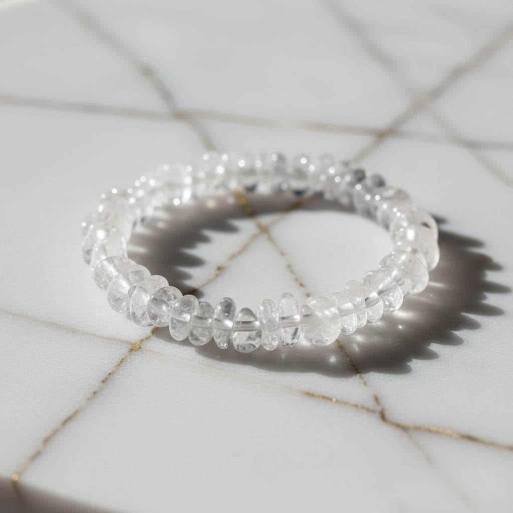 Bergkristall Splitter Armband – Ausgeglichenheit & Gelassenheit