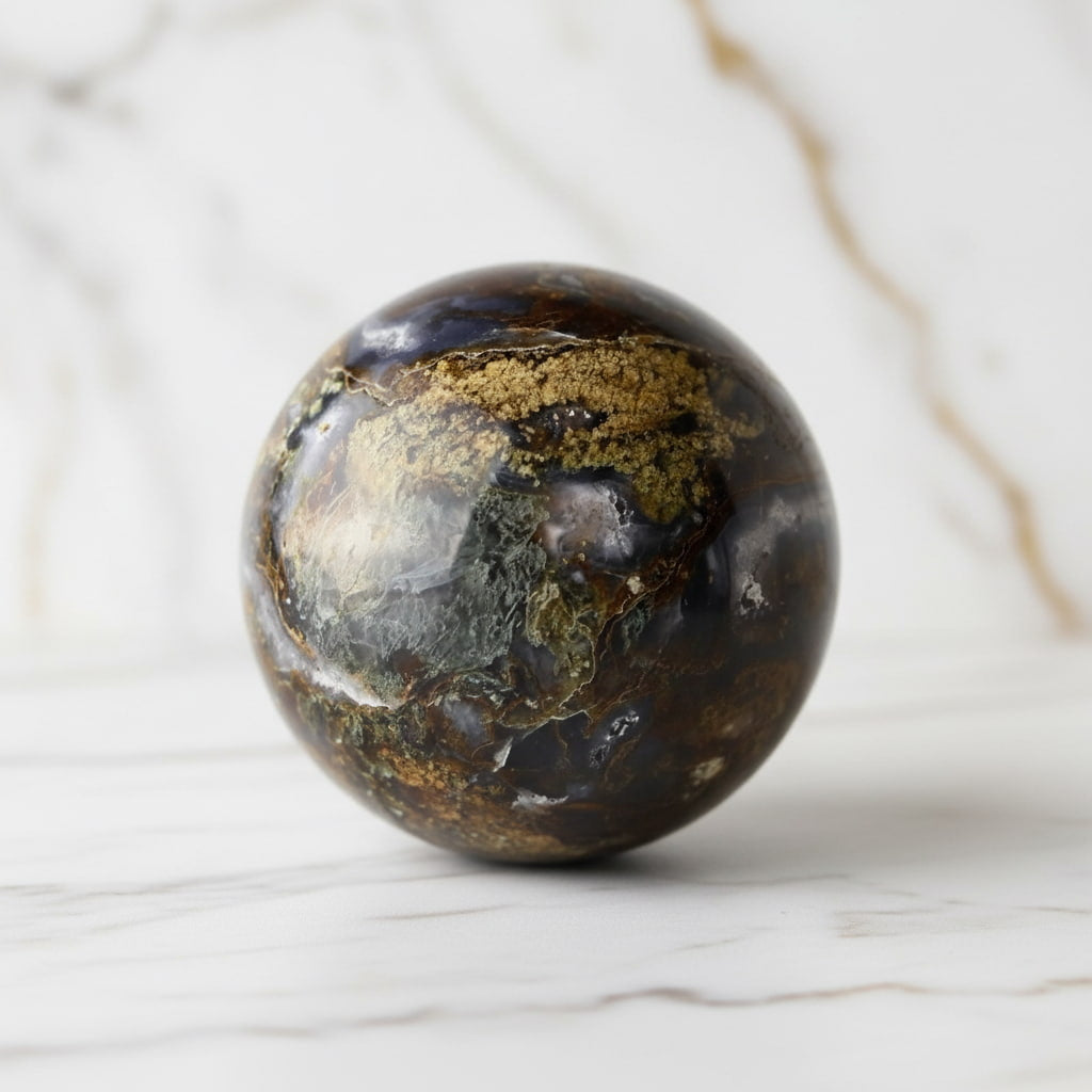 Moosachat Kugel – Naturnahes Wohnhighlight