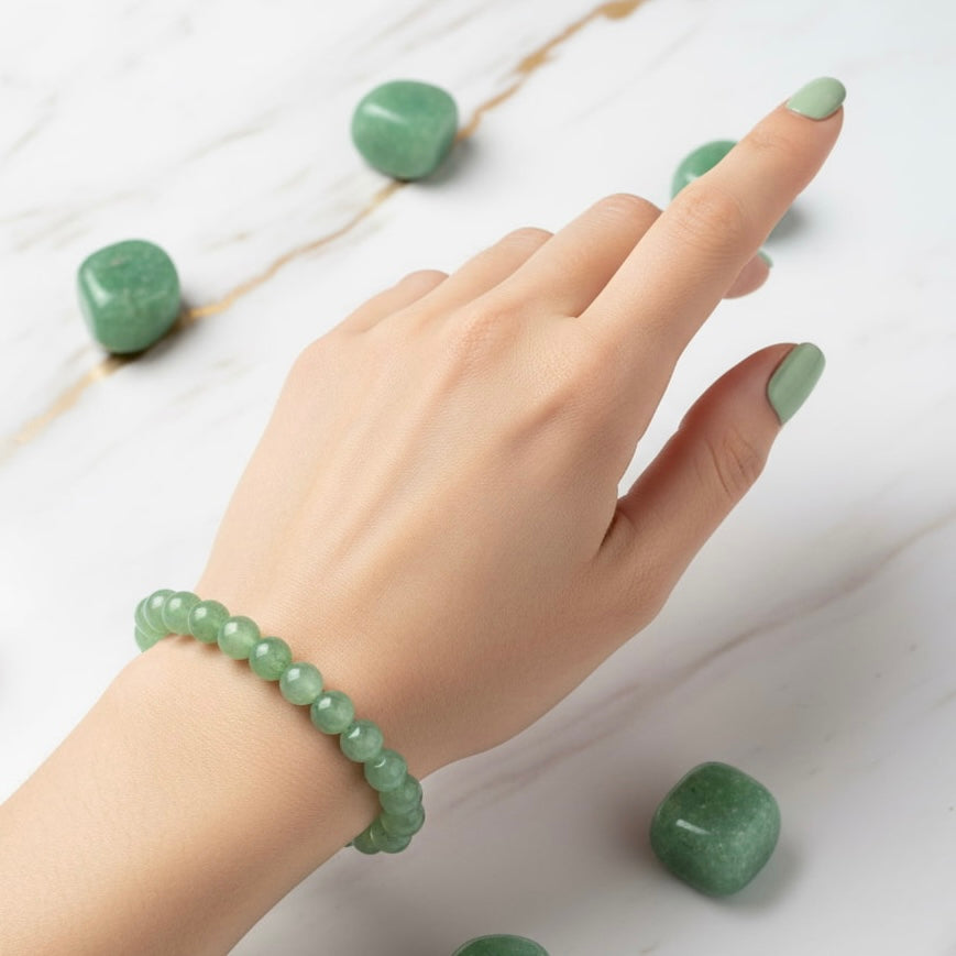 Aventurin Kugelarmband - Sanftes Glück