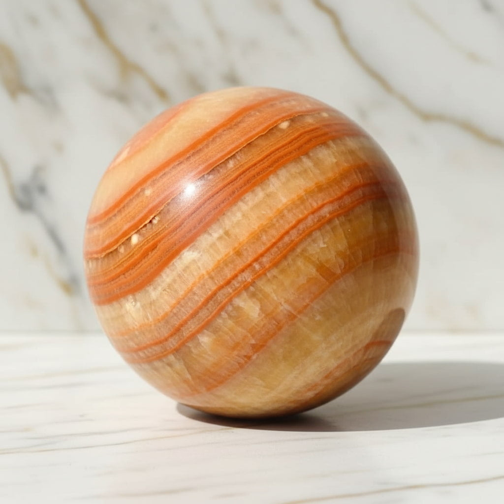 Calcit Kugel – voller positiver Schwingung