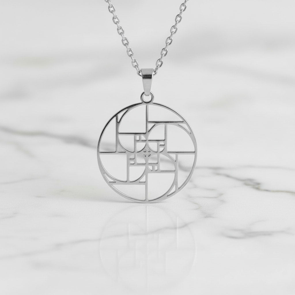 Halskette – Silber „Vierfach Goldener Schnitt“ CrystalScents
