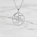 Halskette – Silber „Vierfach Goldener Schnitt“ CrystalScents