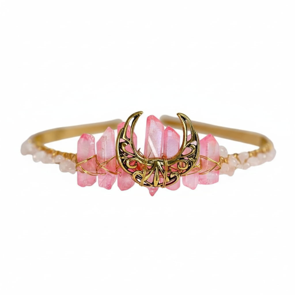 Rosenquarz Tiara - Für besondere Anlässe CrystalScents