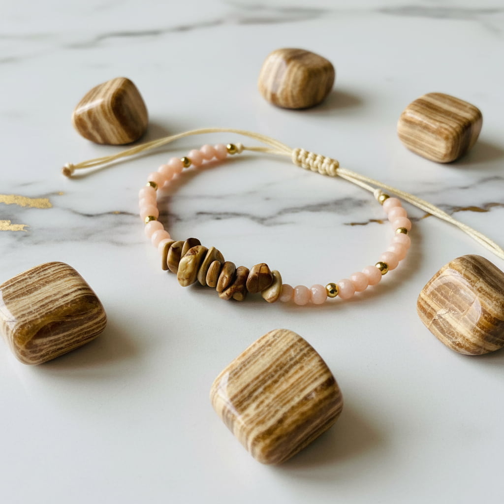 Aragonit Schutzarmband – Balance & Fokus CrystalScents