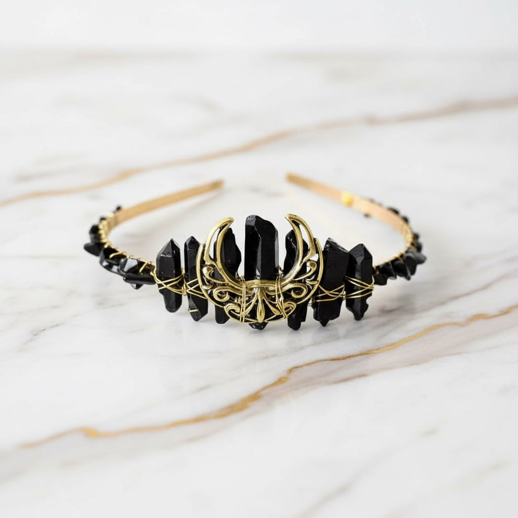 Obsidian Tiara - Eleganz & Mystik CrystalScents