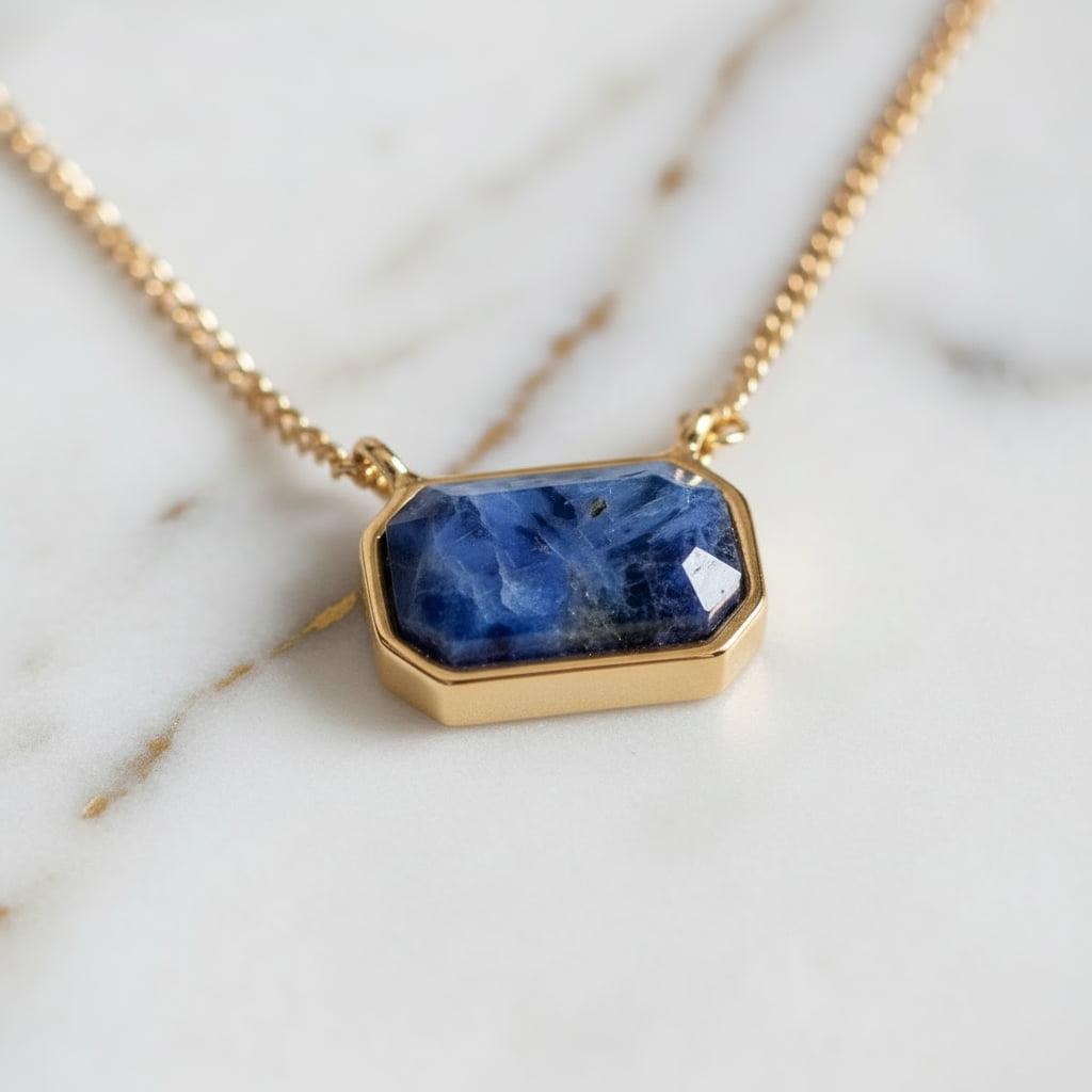Sodalit Halskette - Ruhe & Konzentration