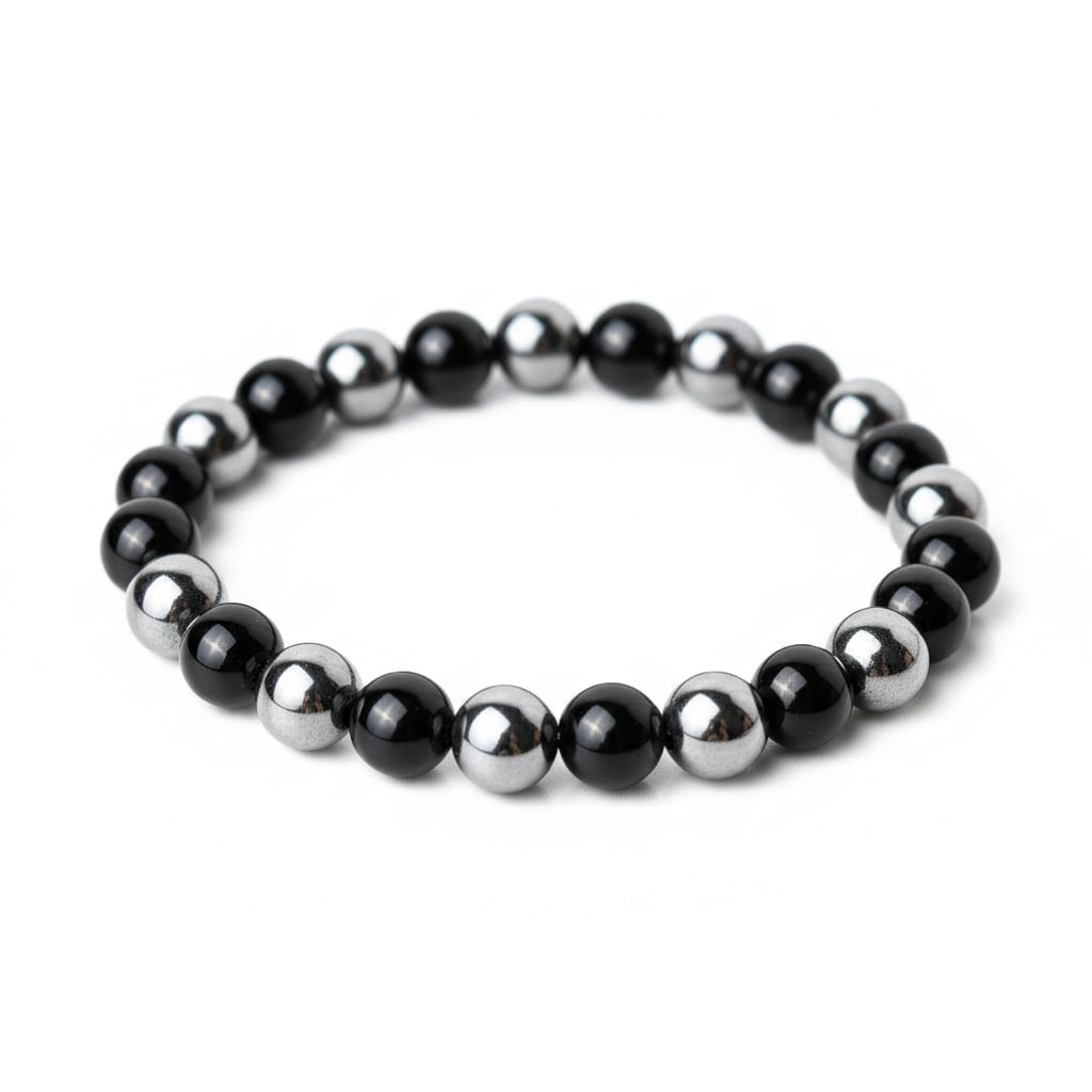Obsidian Hämatit Armband - Stärkende Akzente