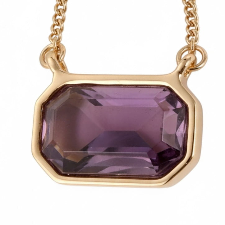 Amethyst Halskette – Harmonie & Ausstrahlung mit goldfarbener Kette CrystalScents