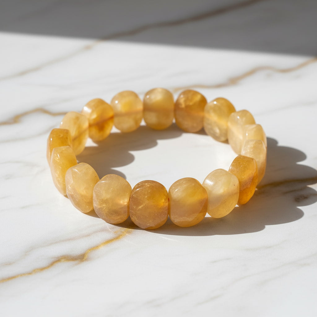 Calcit Facettenarmband - Freude & Licht