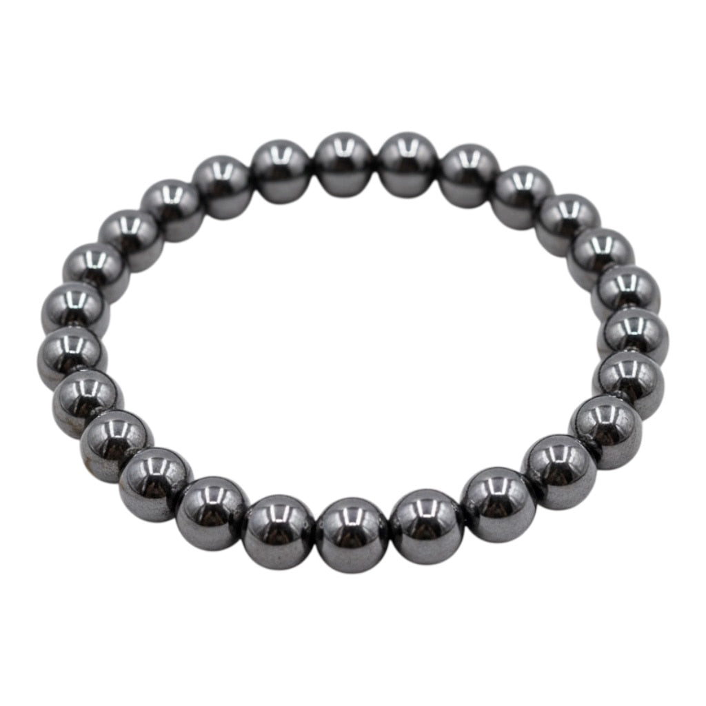 Hämatit Kugelarmband – mit metallischem Schimmer CrystalScents