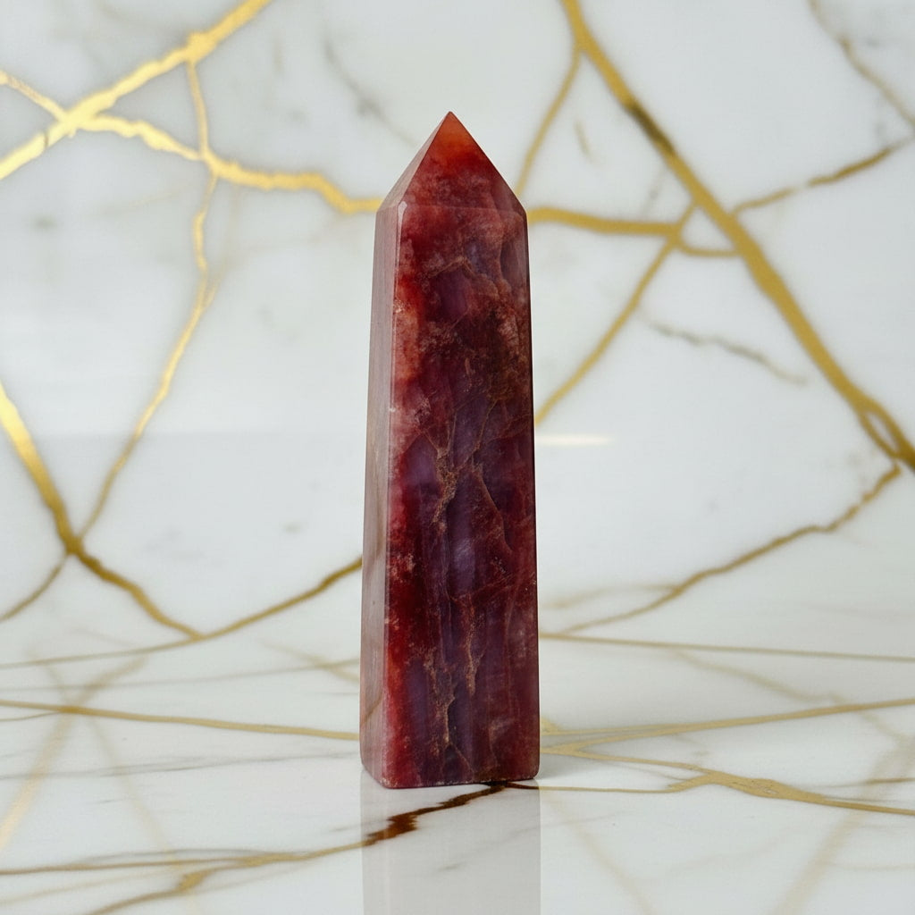 Mondstein Obelisk Rot – Leidenschaft JETZT sichern CrystalScents