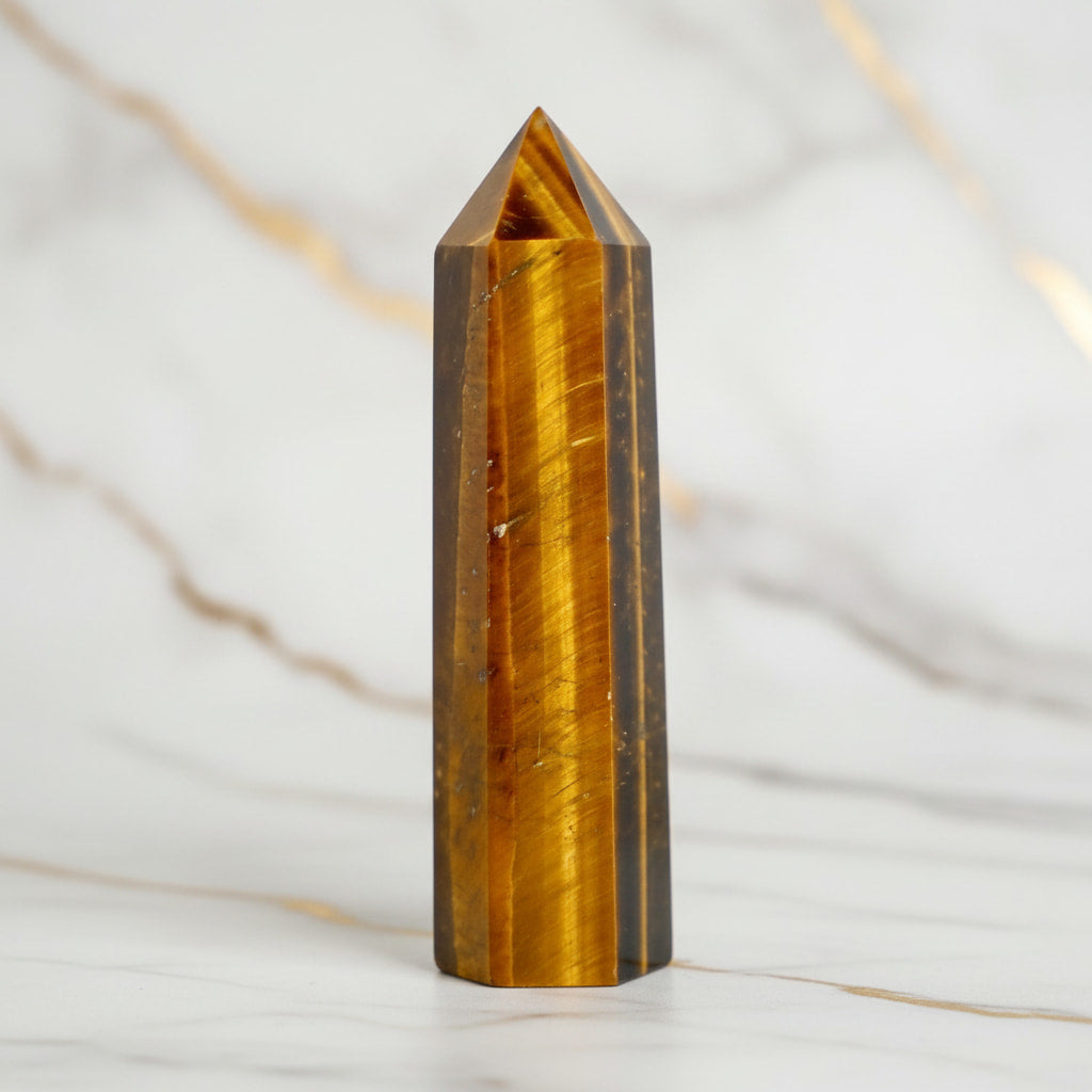 Tigerauge Obelisk – Klarheit & Stärke