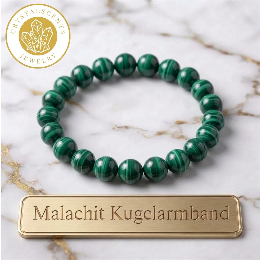 Malachit Kugelarmband – Fokus & Balance