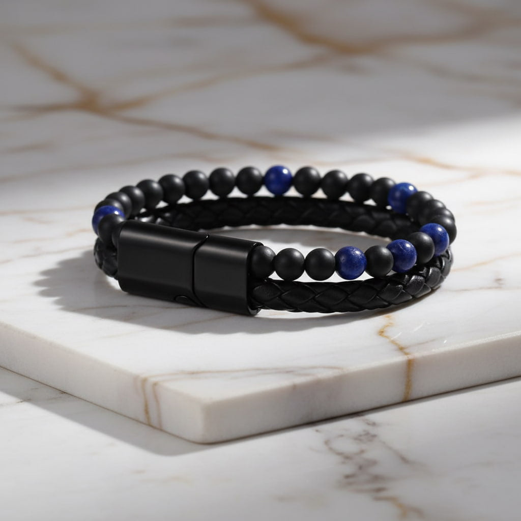 Tigerauge Armband - Blau mit Magnetverschluss JETZT sichern CrystalScents