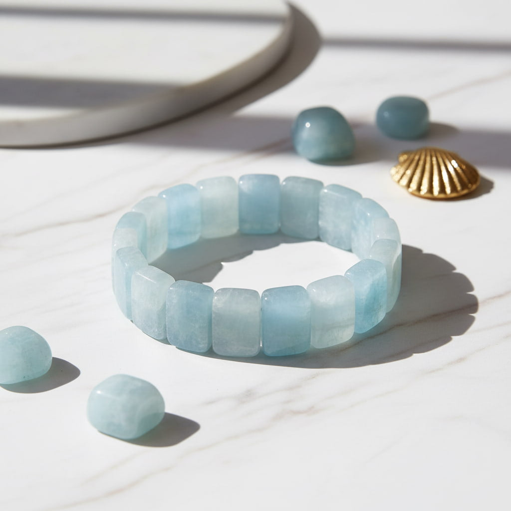 Aquamarin Armband - Ruhe & Ausgeglichenheit CrystalScents