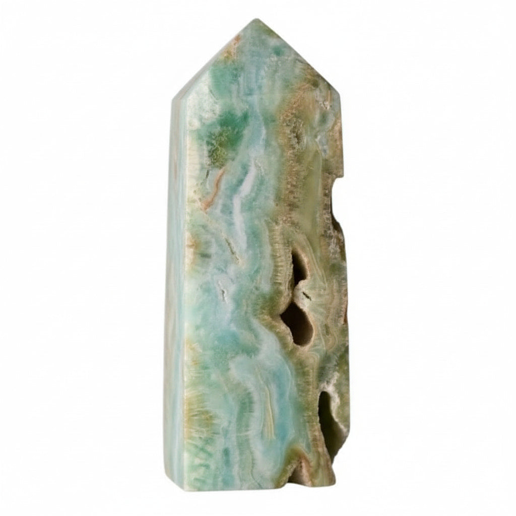 Aragonit Obelisk – Klarheit & Harmonie CrystalScents