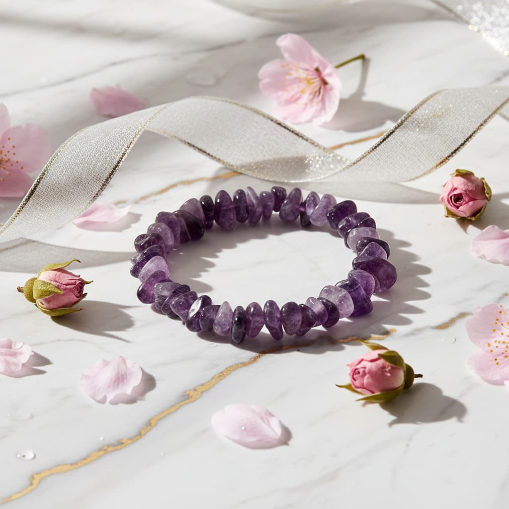 Amethyst Splitter Armband - Harmonie, Balance & Energie