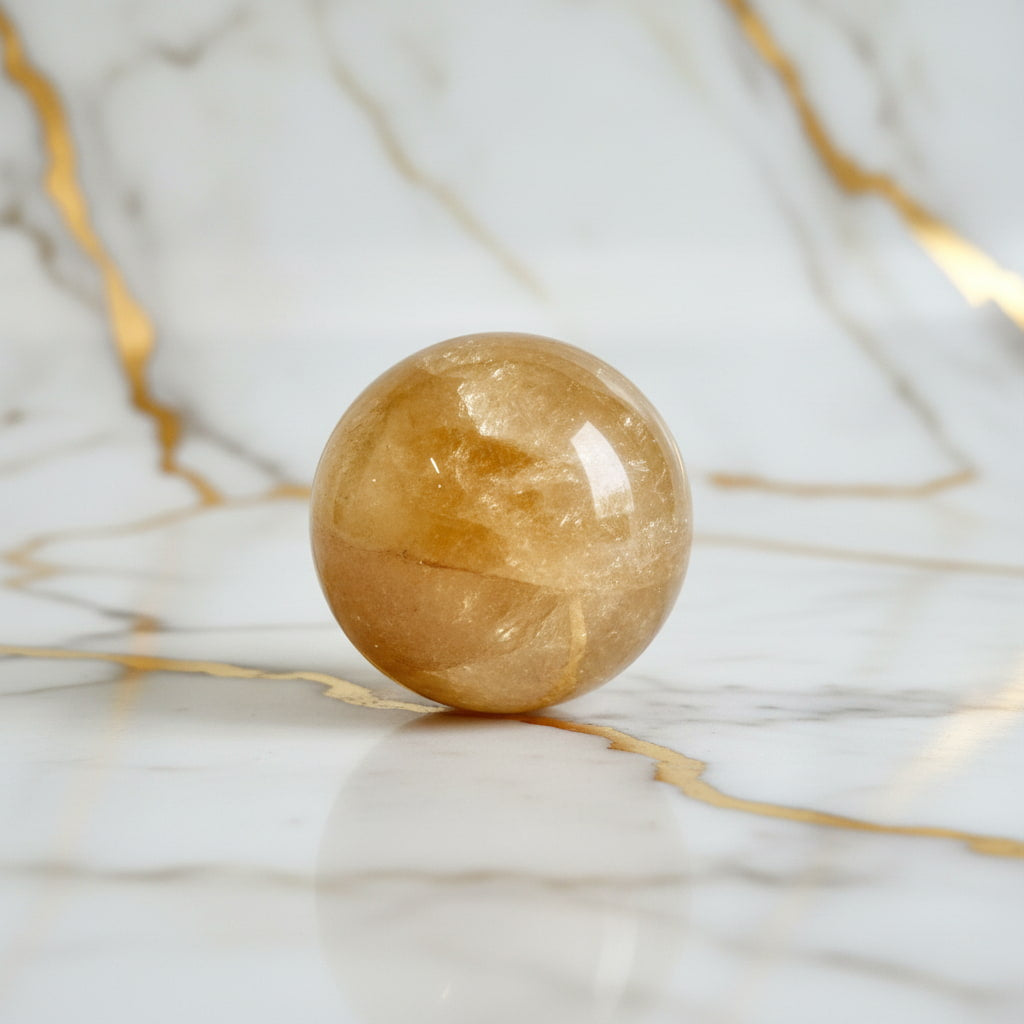 Calcit Kugel - für Wärme & Vitalität CrystalScents