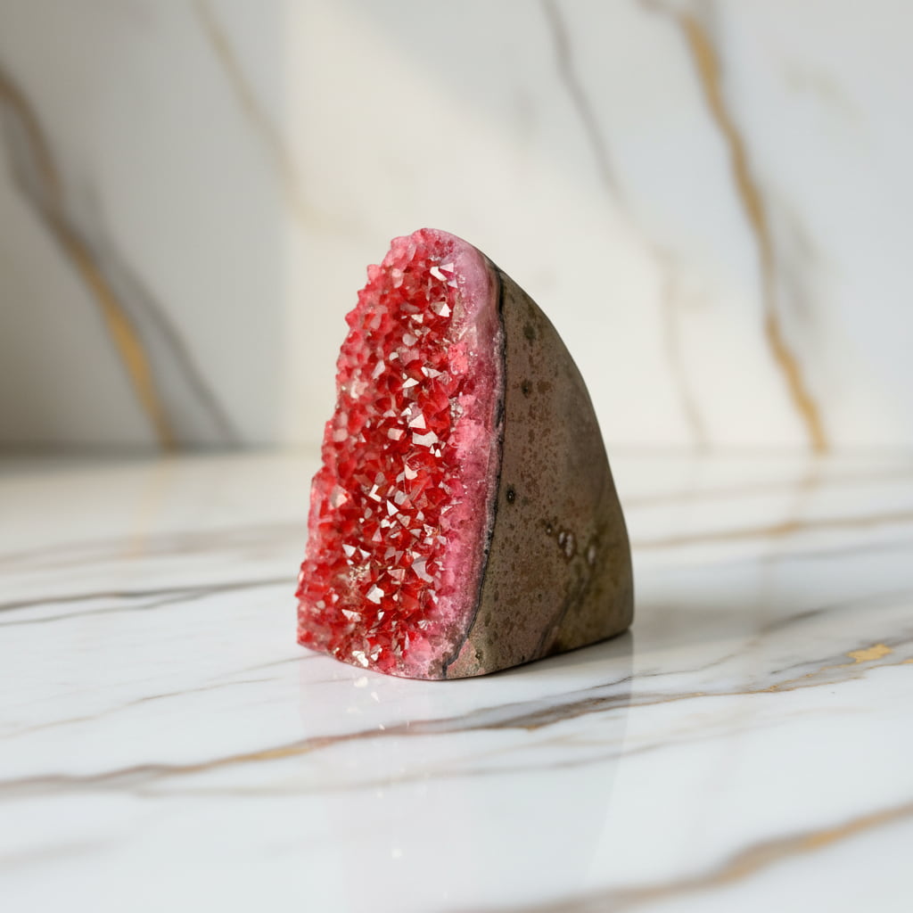 Amethystdruse Rot – Elegantes Kristallhighlight für dein Zuhause CrystalScents