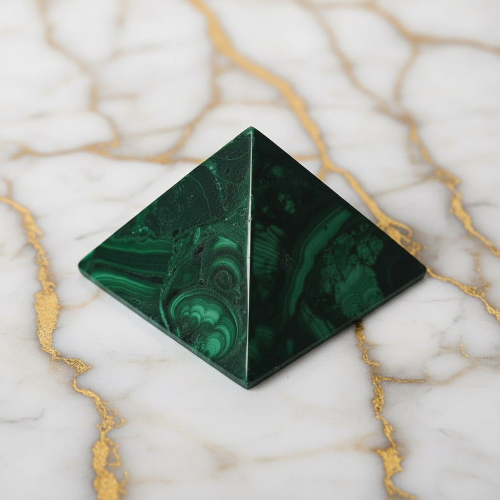 Malachit Pyramide – Stabilität & Erdung CrystalScents