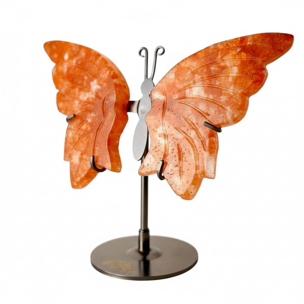 Feuerquarz Schmetterling - Kristall Flügel CrystalScents
