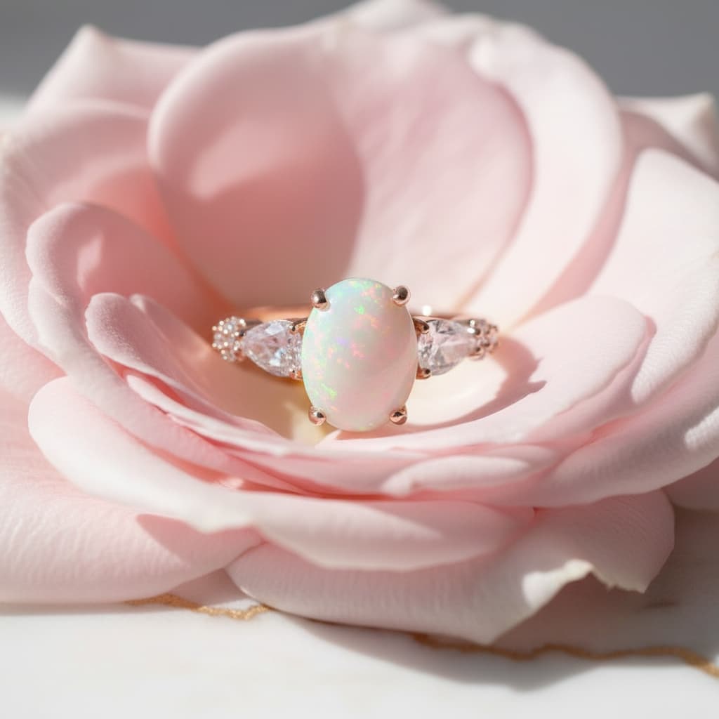 Opal Ring - Funkelndes Farbspiel CrystalScents