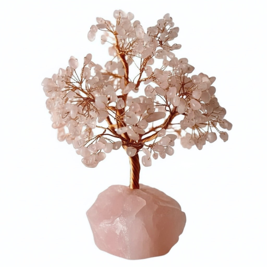 Rosenquarz Baum - Eleganter Rohstein CrystalScents