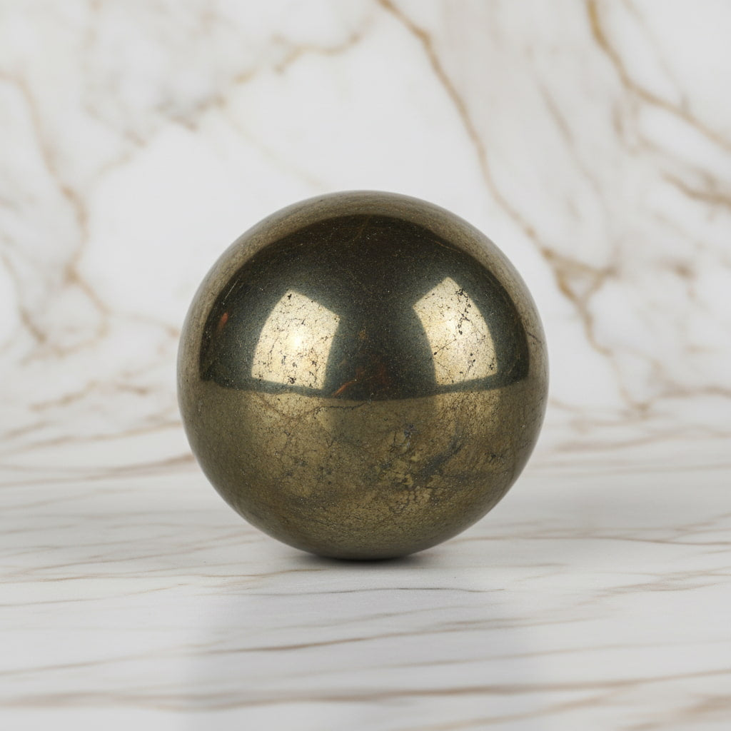 Pyrit Kugel für Erfolg und Lebensenergie CrystalScents