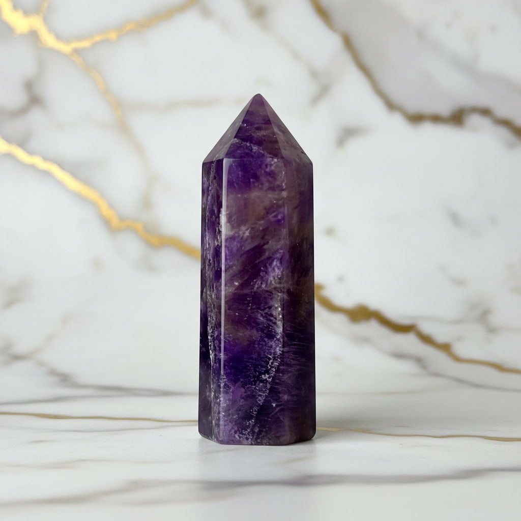 Mini Amethyst Obelisk – Gebündelte Kraft CrystalScents