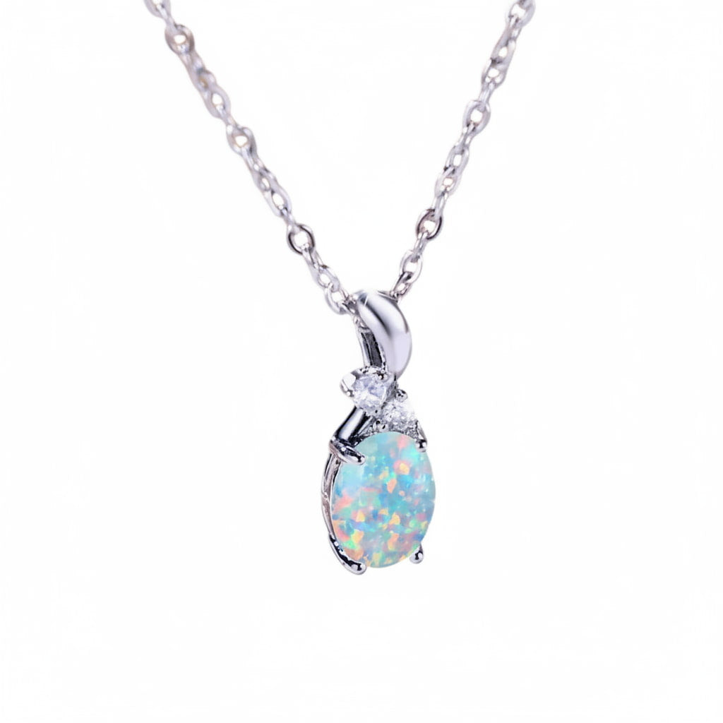 Opal Halskette - Eleganz & Inspiration CrystalScents