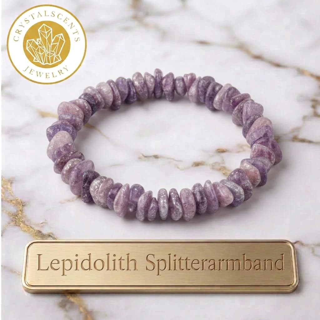 Lepidolith Splitterarmband – Balance, Gelassenheit & Geschenk