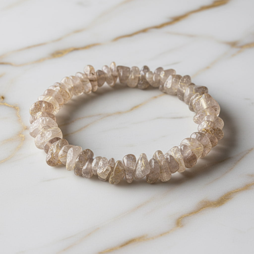 Rutilquarz Splitter Armband – Fokus & Klarheit