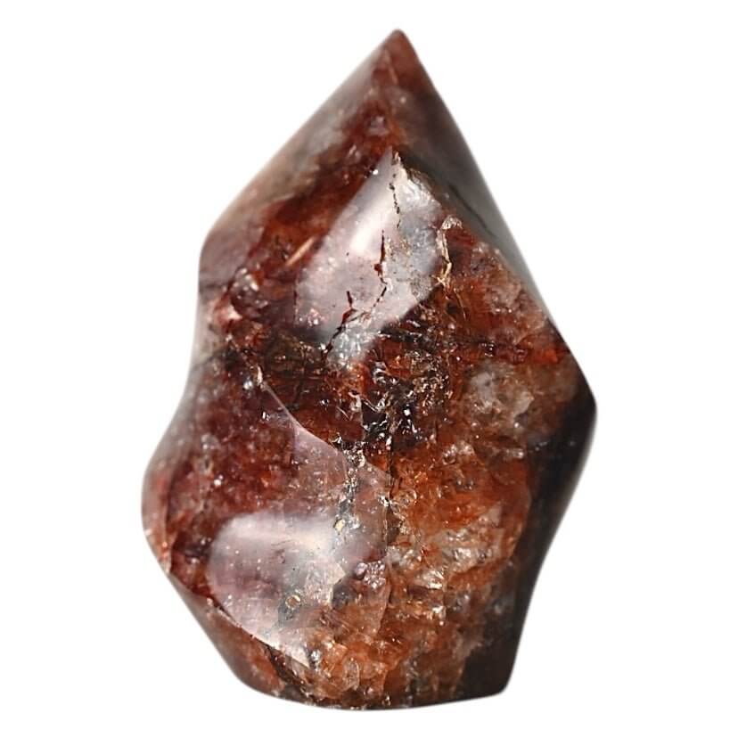 Flamme aus Feuerquarz – Ausdrucksstarkes Kristallobjekt für dekorative Akzente