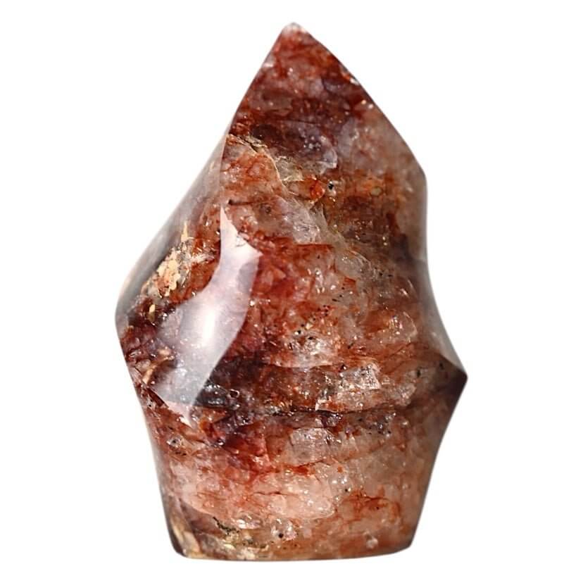 Flamme aus Feuerquarz – Ausdrucksstarkes Kristallobjekt für dekorative Akzente