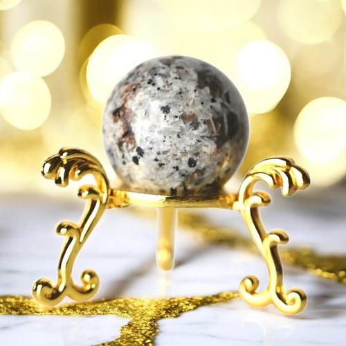 Mini Flammenstein Kugel – kleines Kraftobjekt für Energie und Vitalität