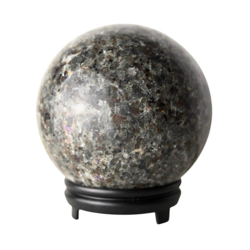 Große Flammenstein Kugel - intensiver Farbakzent für Sammler und Dekor