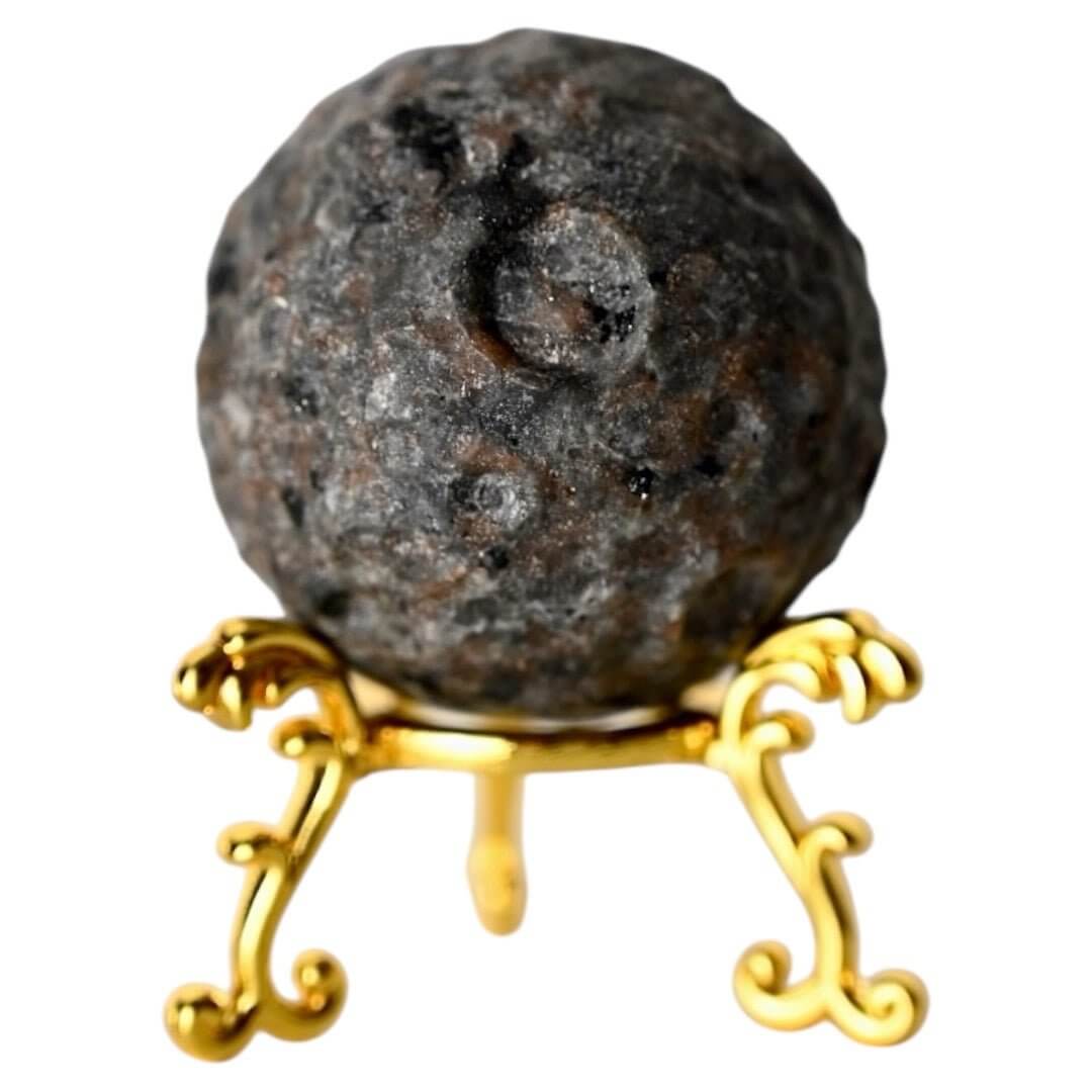 Flammenstein Mondkugel - kleines Kraftobjekt für Energie und Vitalität